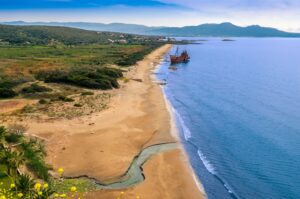 Glyfada beach in Gythion