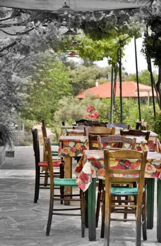 Chromata Restaurant in Mystras